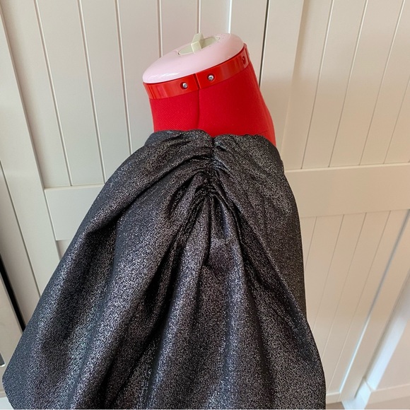 ZARA Metallic One Shoulder Top, Silver, Lined, Women's (US S) - Picture 6 of 16